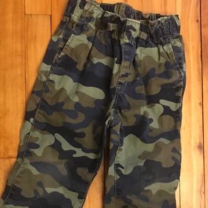 GAP boys XS blue camo pants